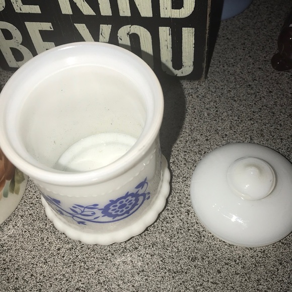 Kitchen Vintage Milk Glass Spice Canister Poshmark